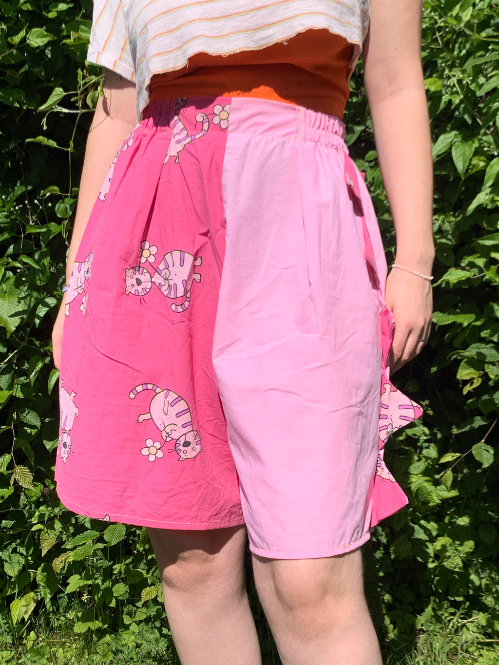 Short dino rose chat S