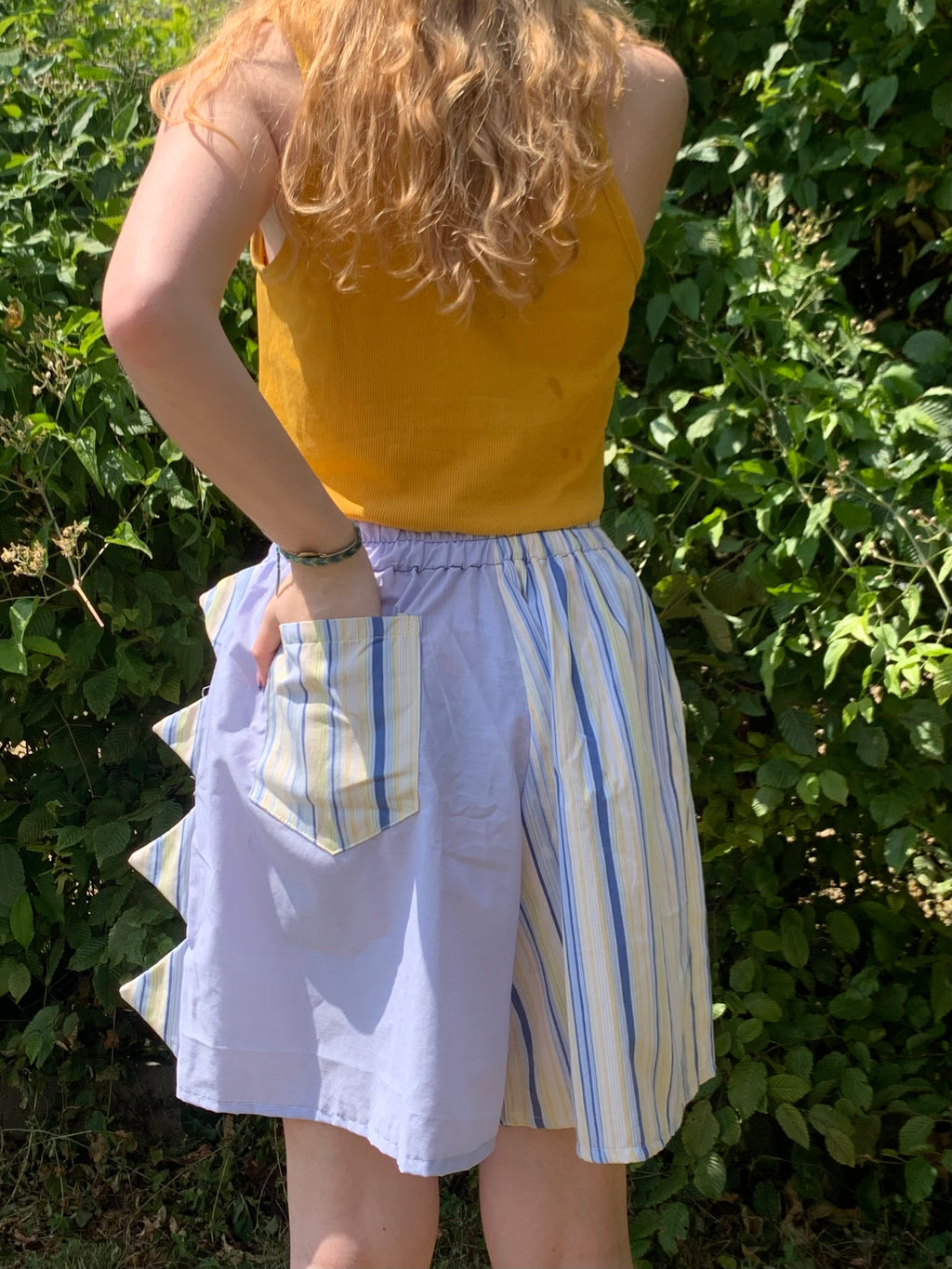 Short dino rayé XL