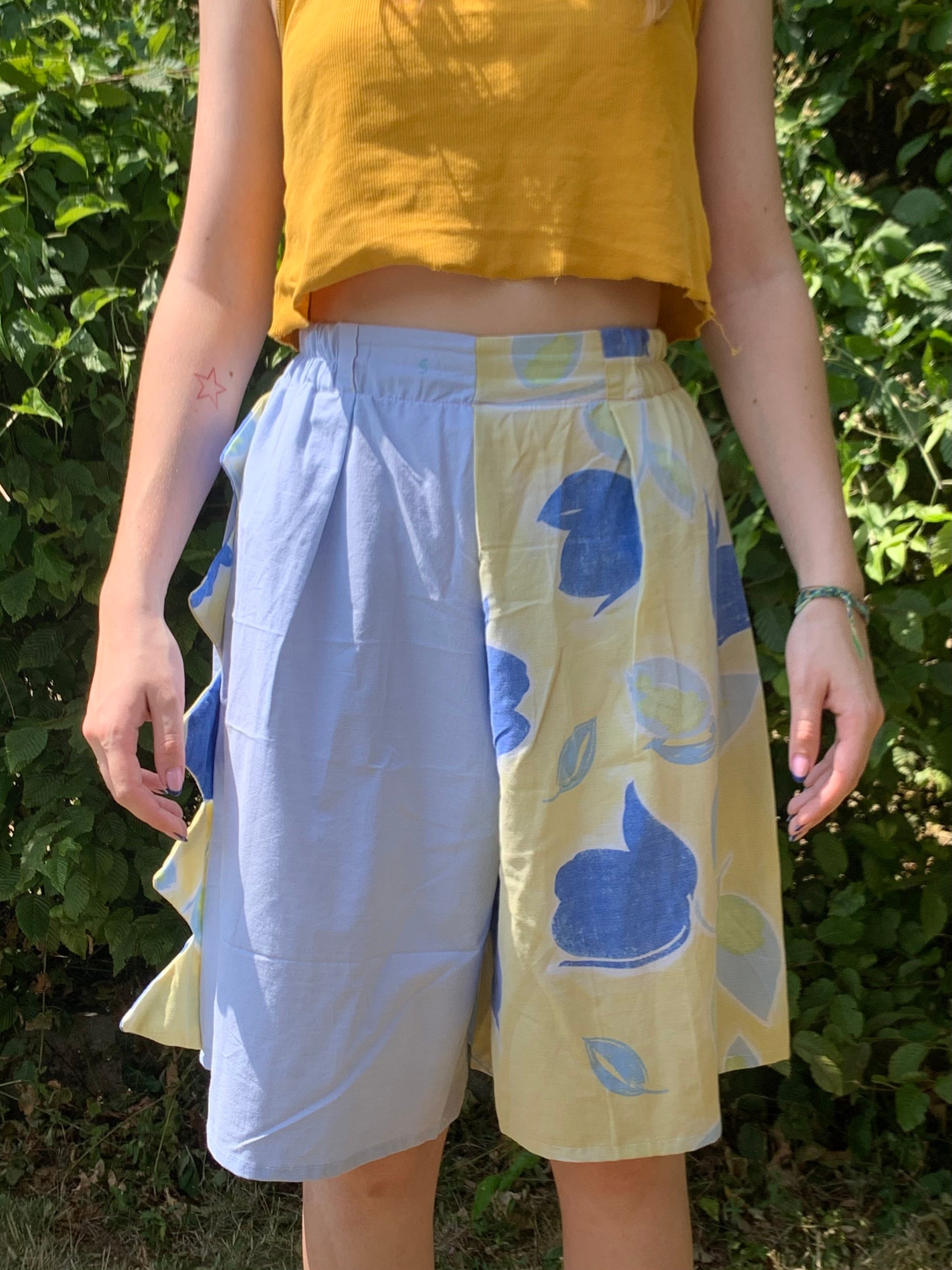 Short dino bleu M