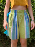 Short dino vert et bleu S
