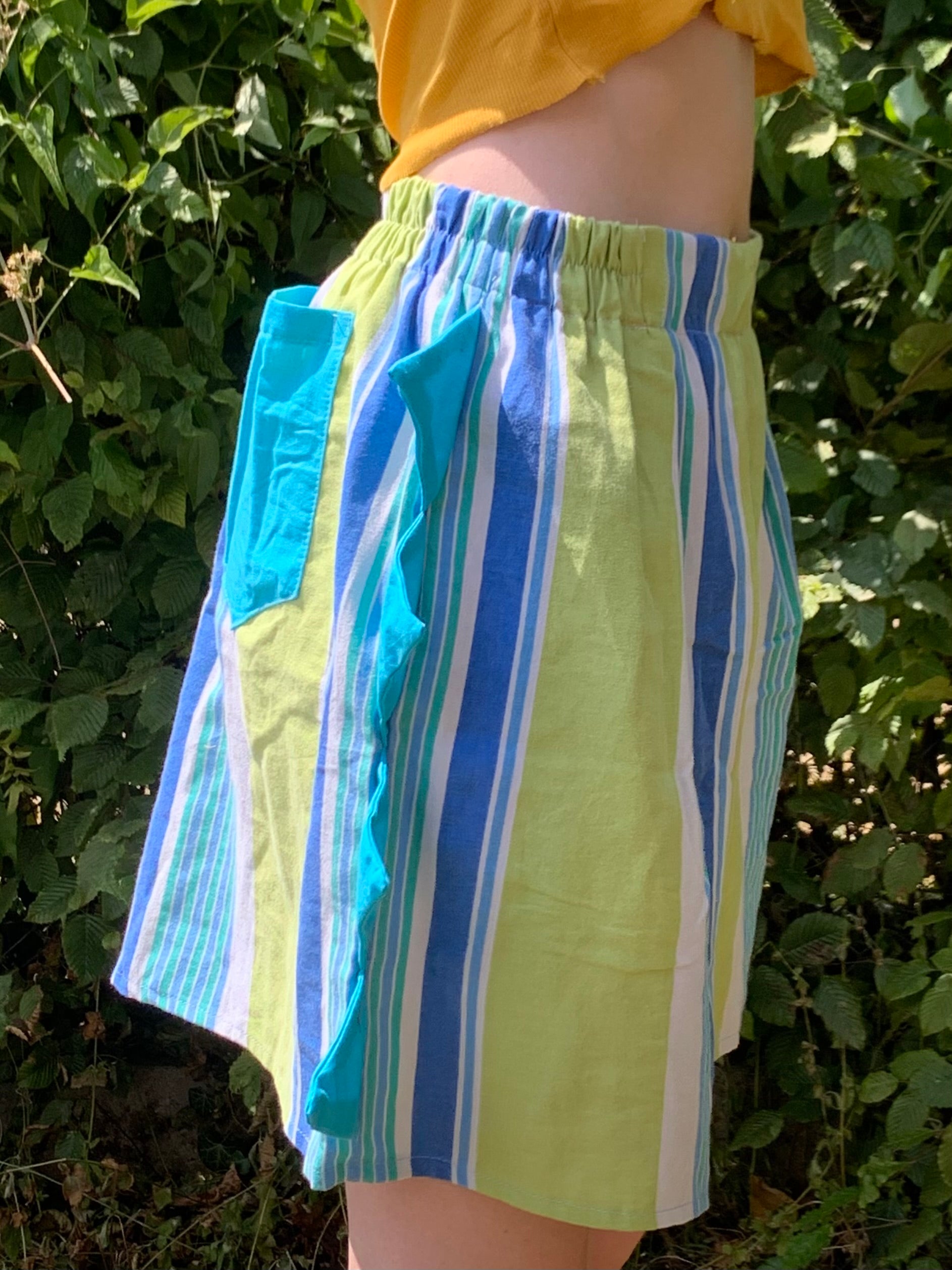 Short dino vert et bleu S