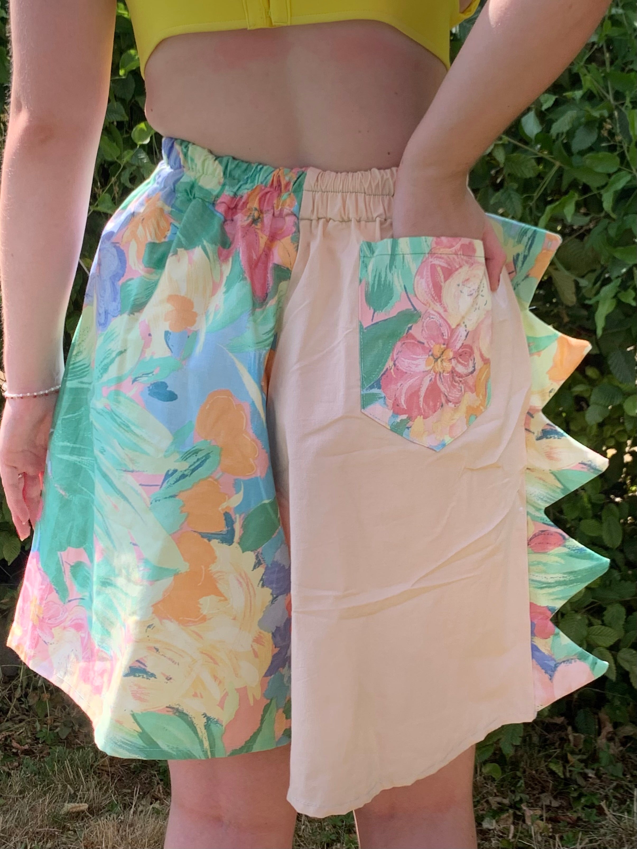 Short dino fleuri M