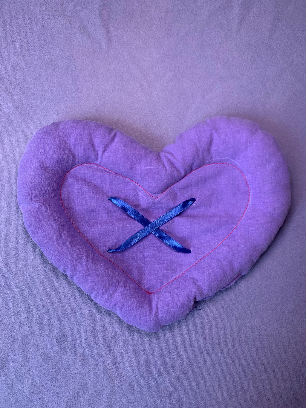 BOUTON COEUR VIOLET