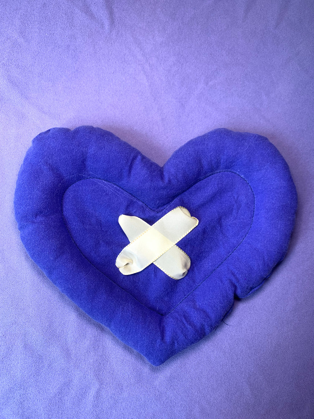 BOUTON COEUR BLEU