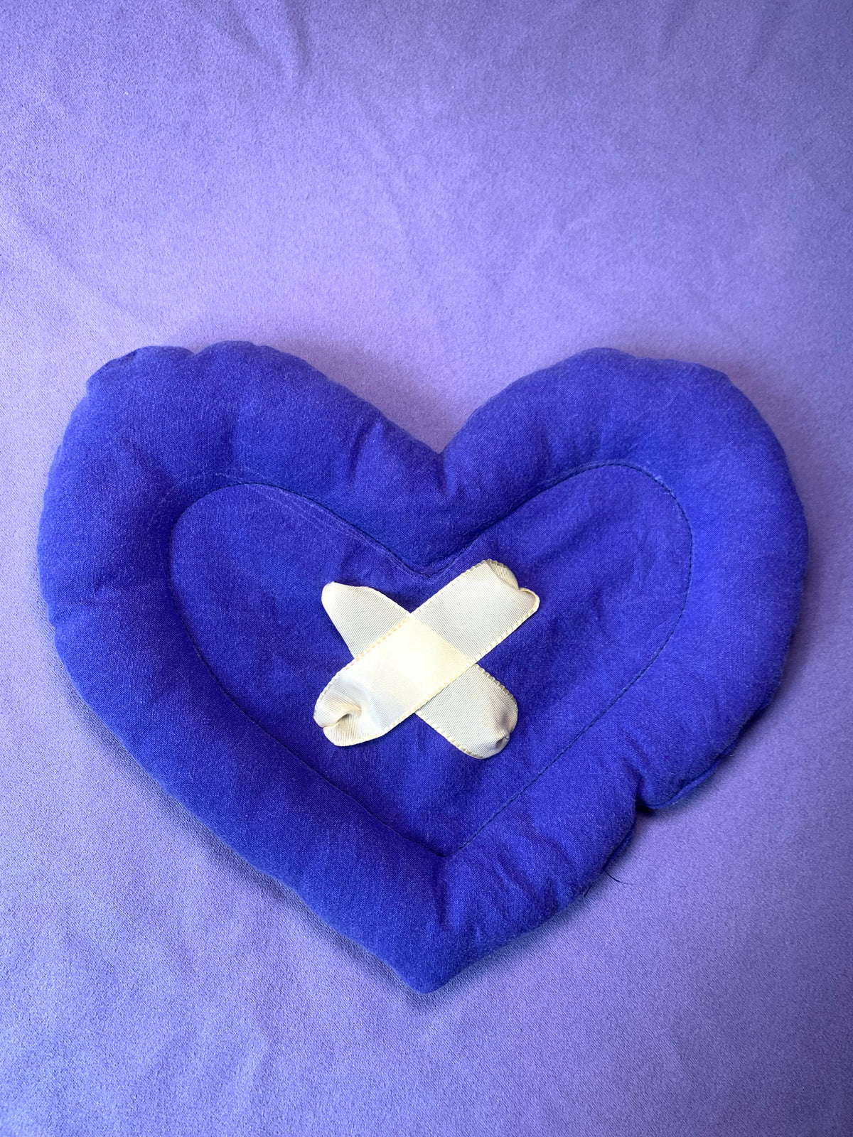BOUTON COEUR BLEU