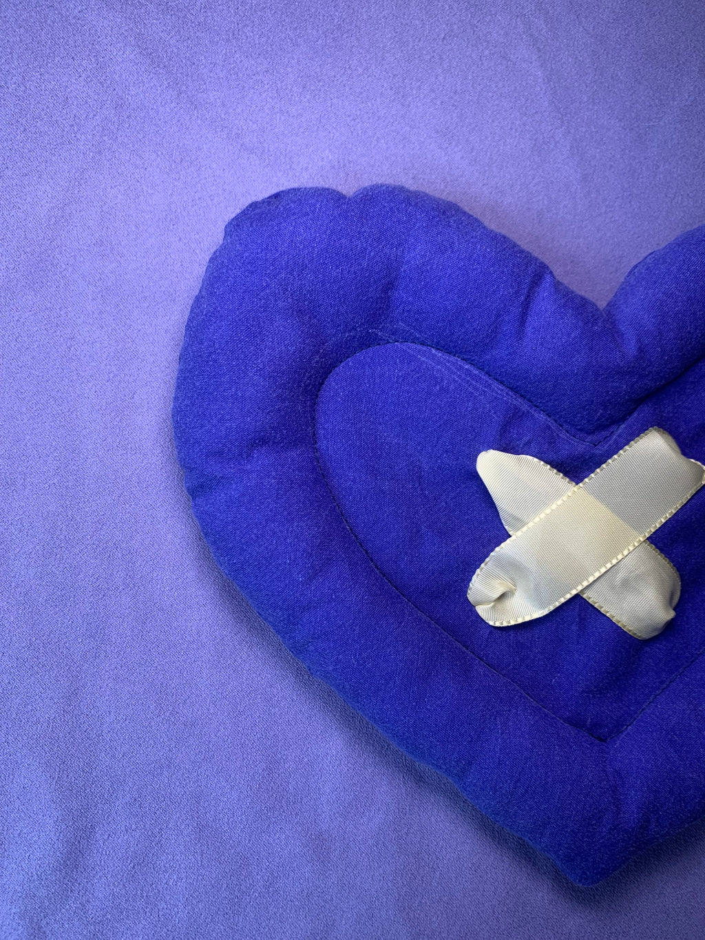 BOUTON COEUR BLEU