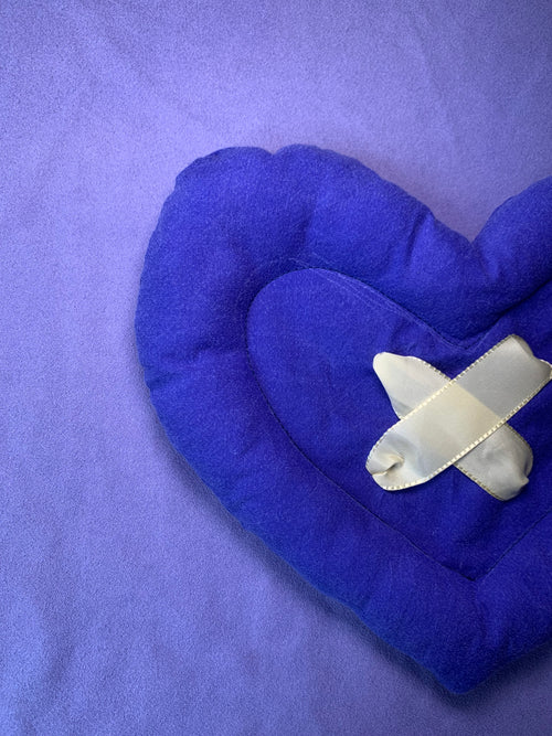 BOUTON COEUR BLEU