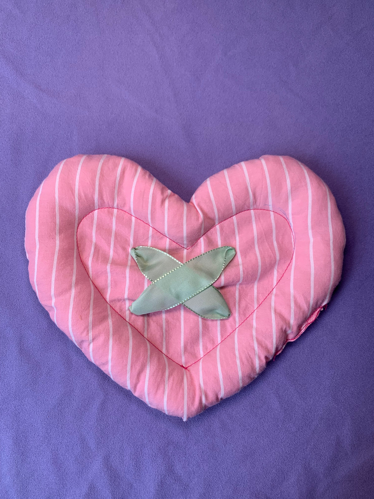 BOUTON COEUR ROSE