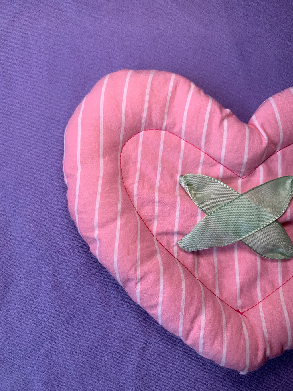 BOUTON COEUR ROSE