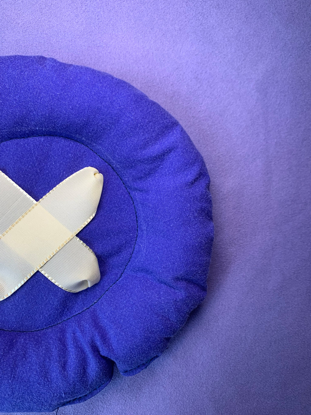 BOUTON ROND BLEU