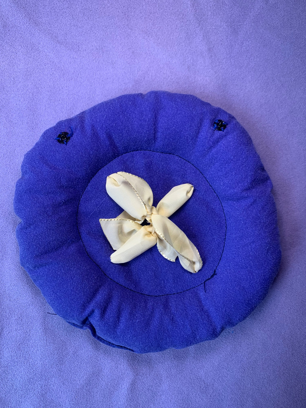 BOUTON ROND BLEU