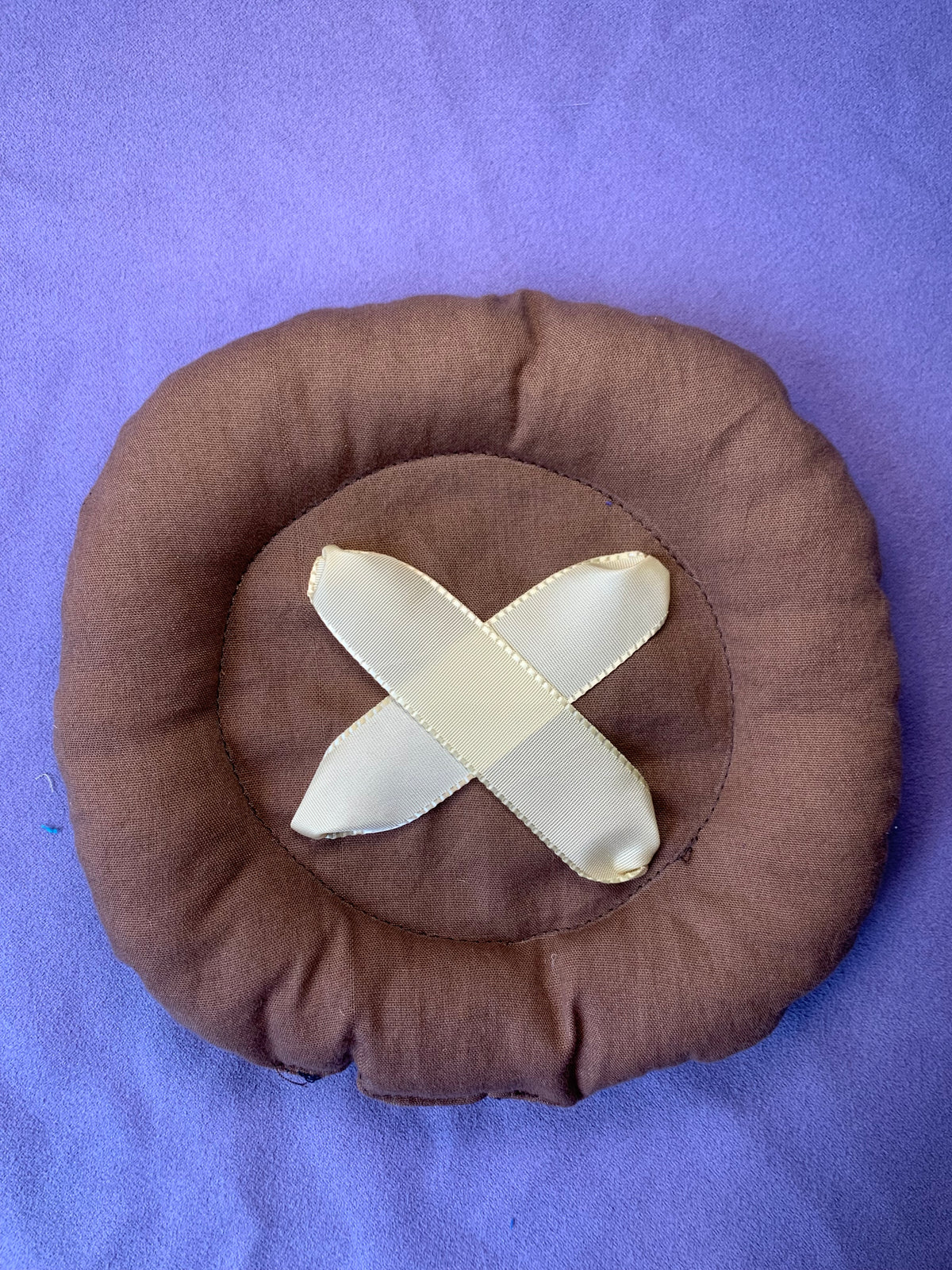 BOUTON ROND MARRON
