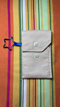 Porte-cartes beige