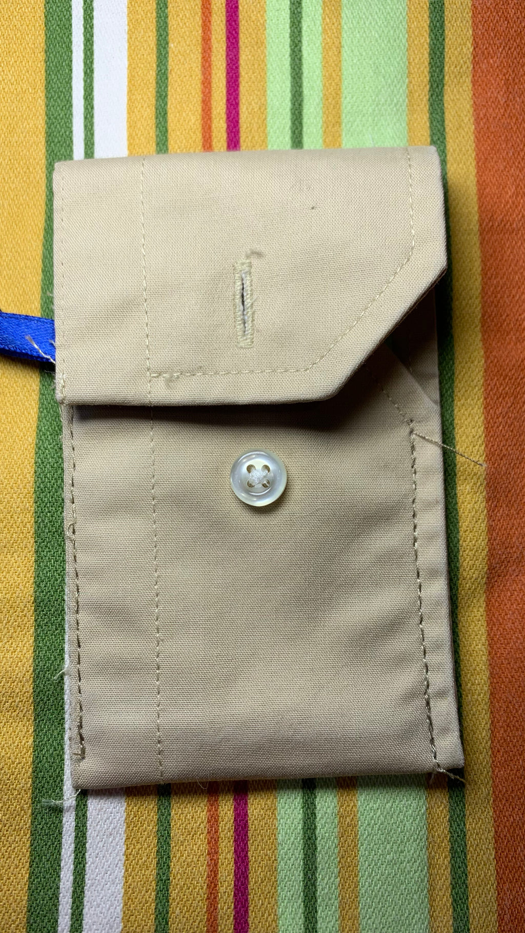 Porte-cartes beige