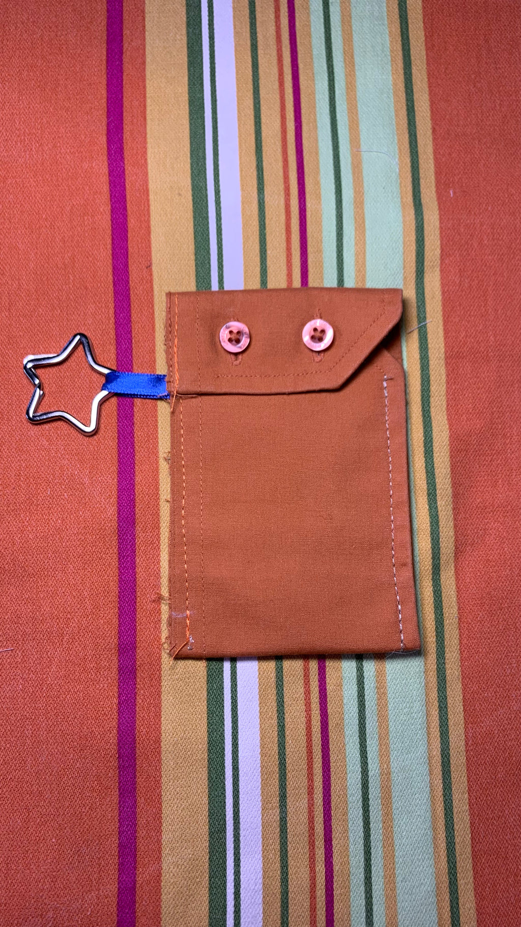 Porte-cartes orange
