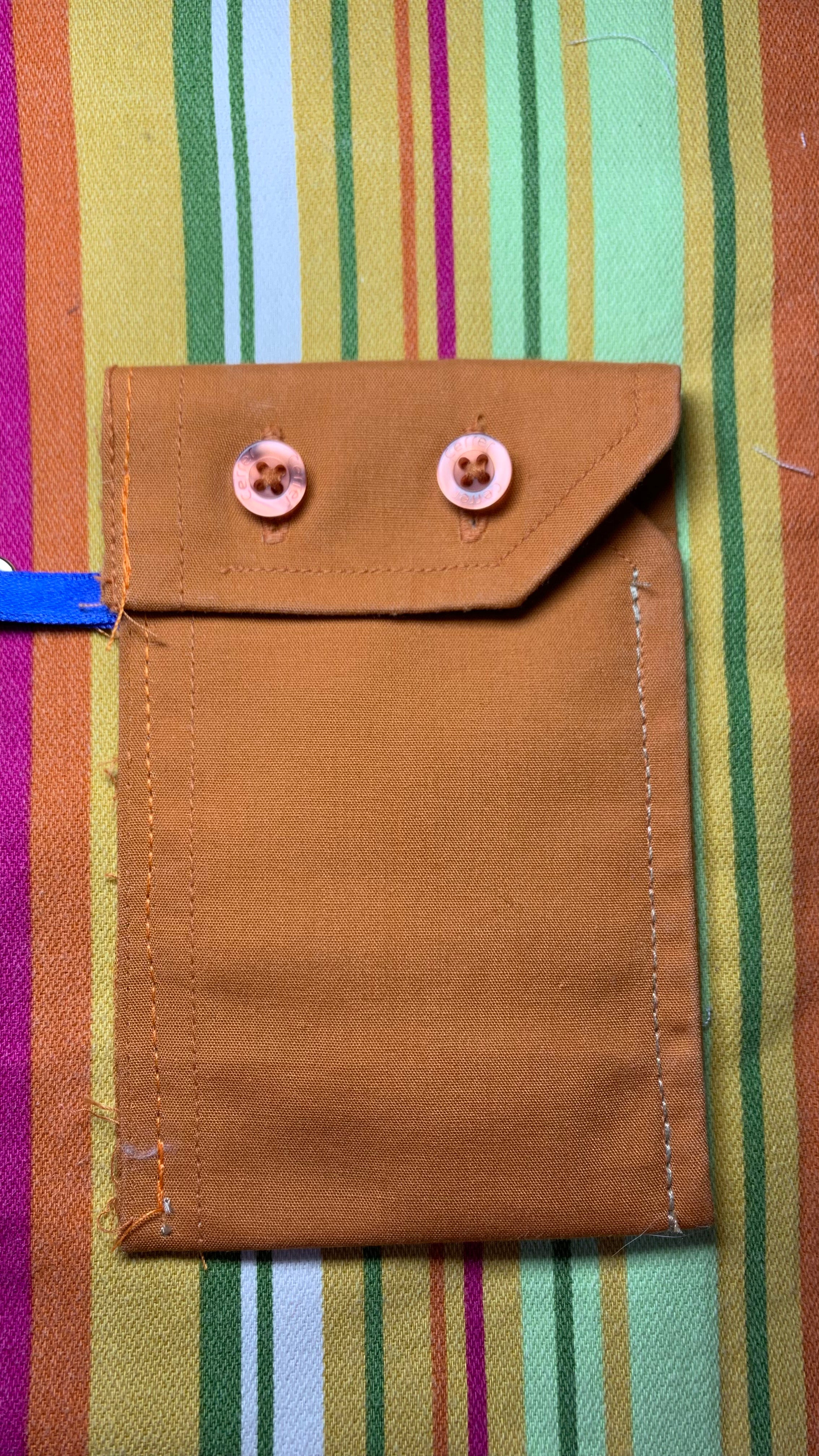 Porte-cartes orange