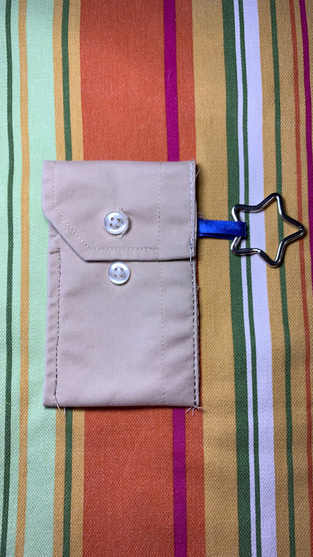 Porte-cartes beige