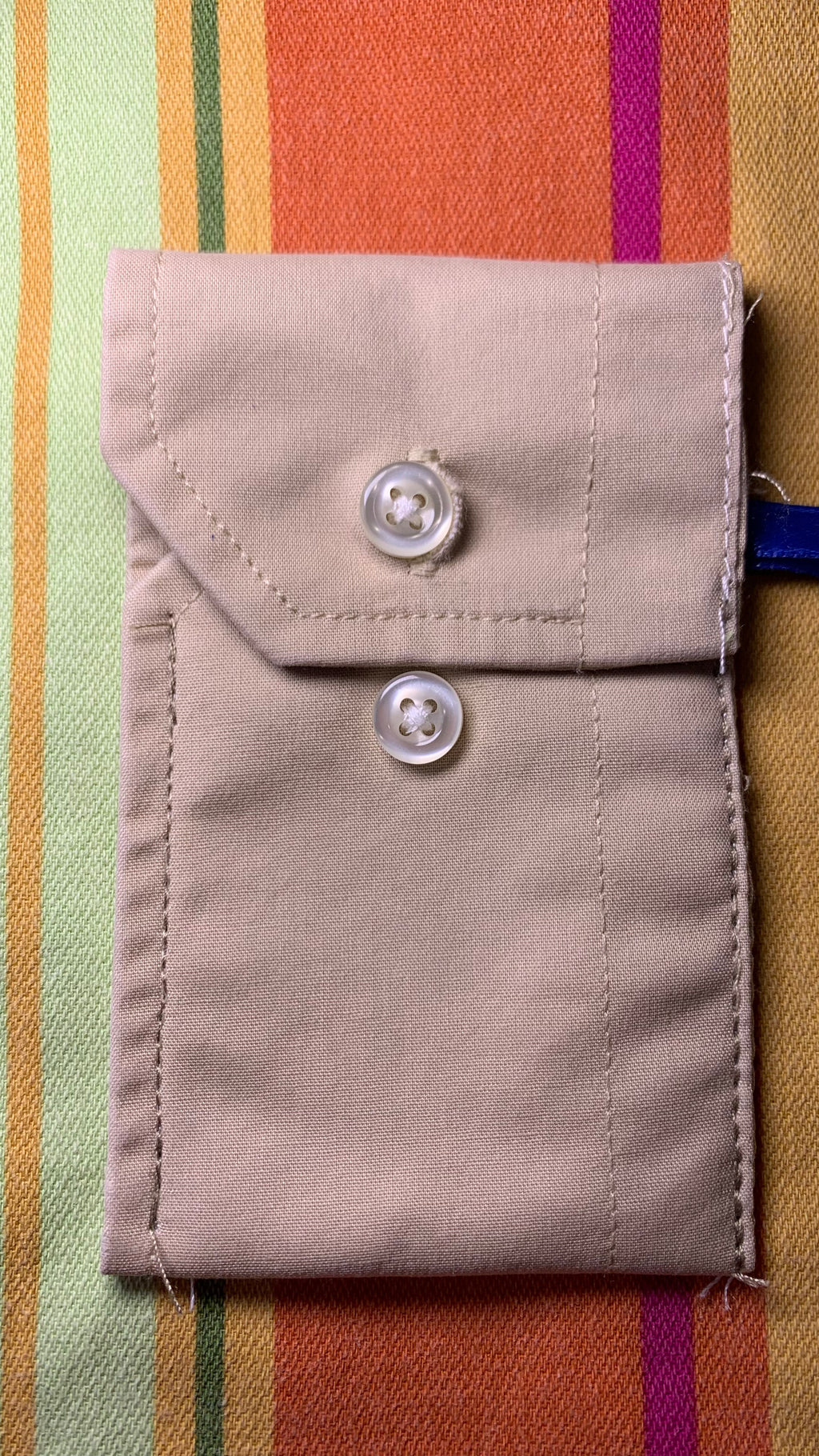 Porte-cartes beige