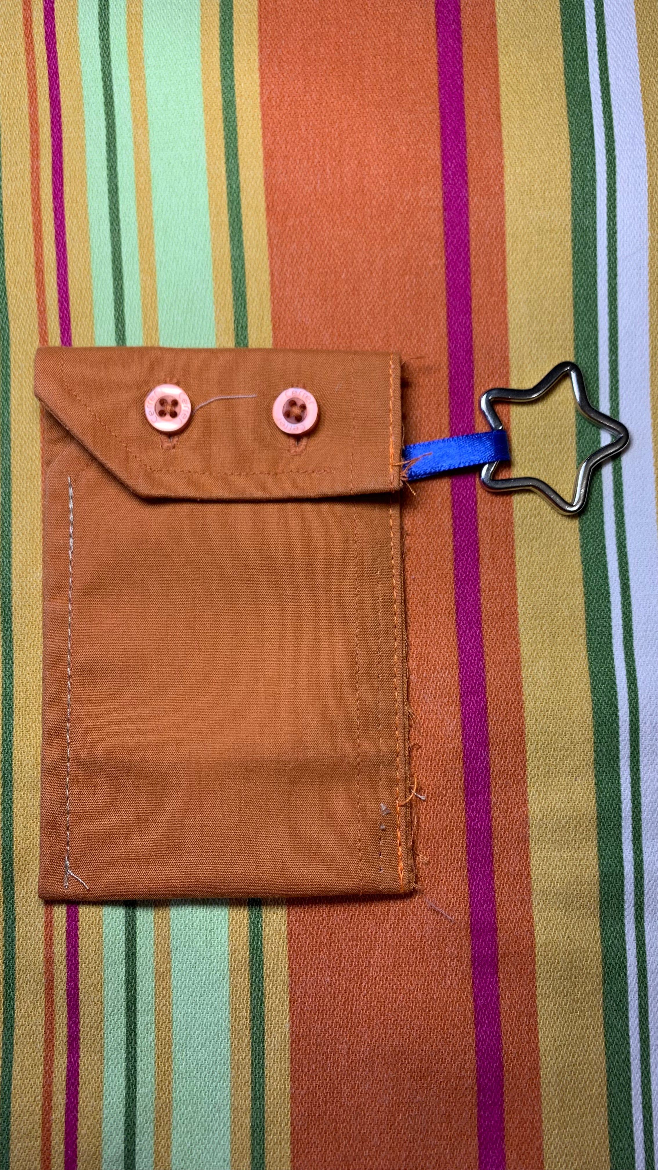 Porte-cartes orange