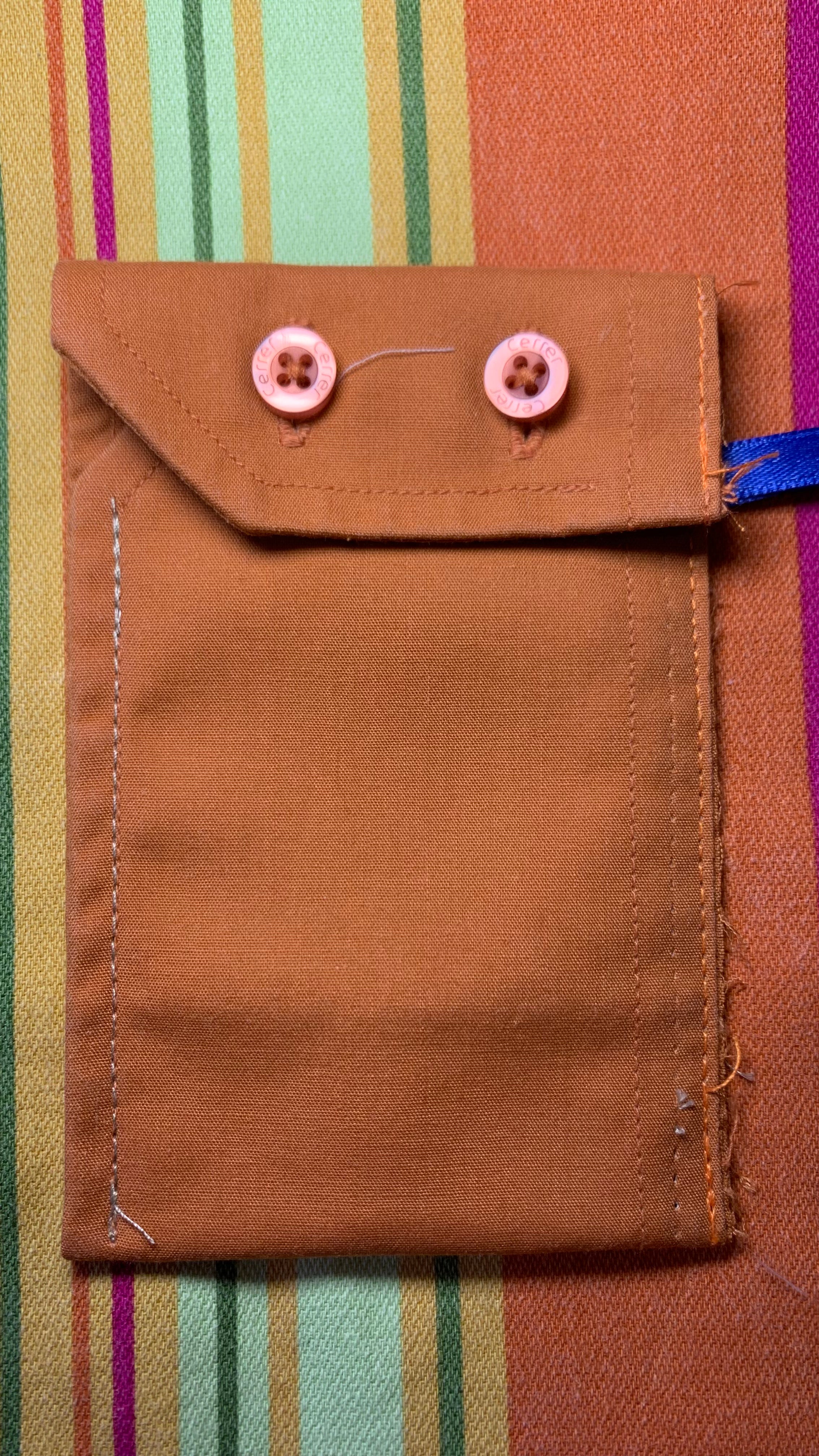 Porte-cartes orange