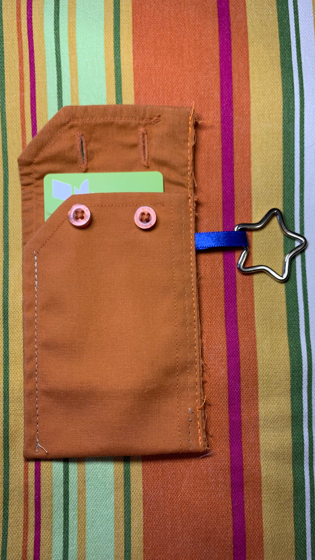 Porte-cartes orange
