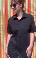 Chemise Dino noir à manches courtes M