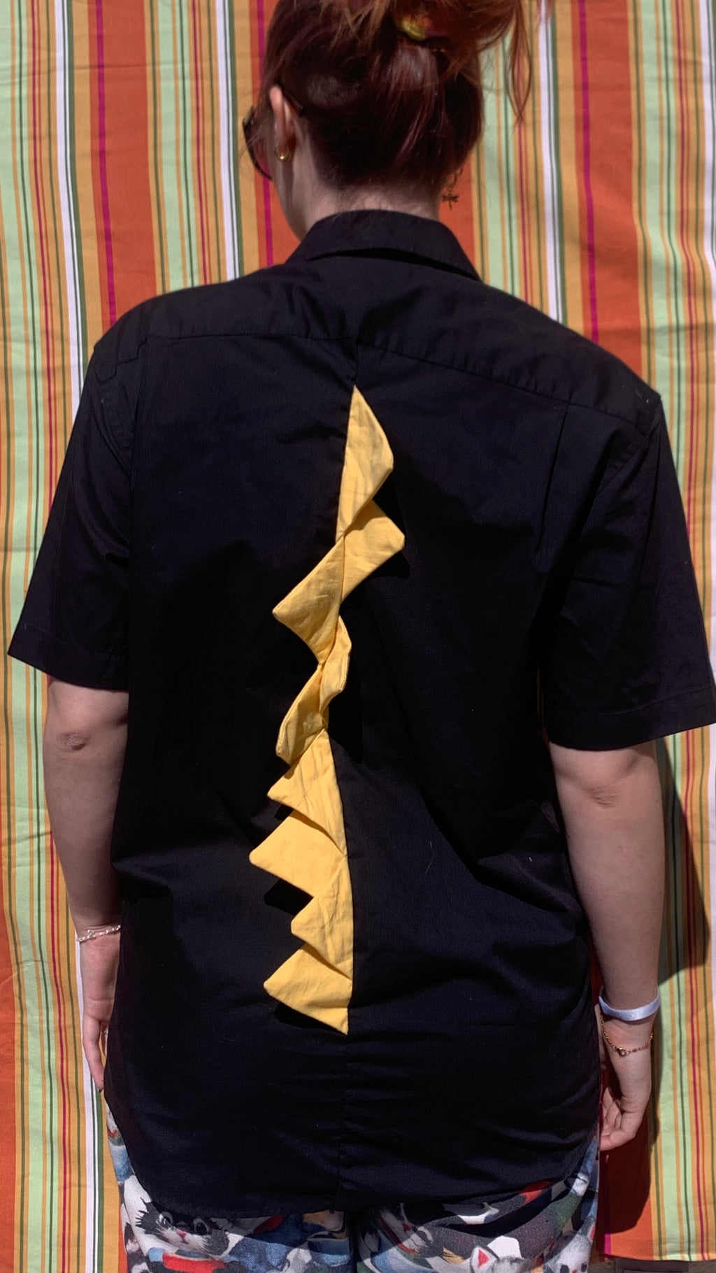 Chemise Dino noir à manches courtes M