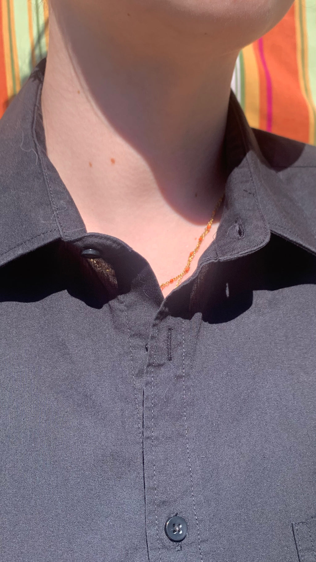 Chemise Dino noir à manches courtes M