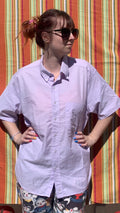 Chemise Dino lila à manches courtes XL