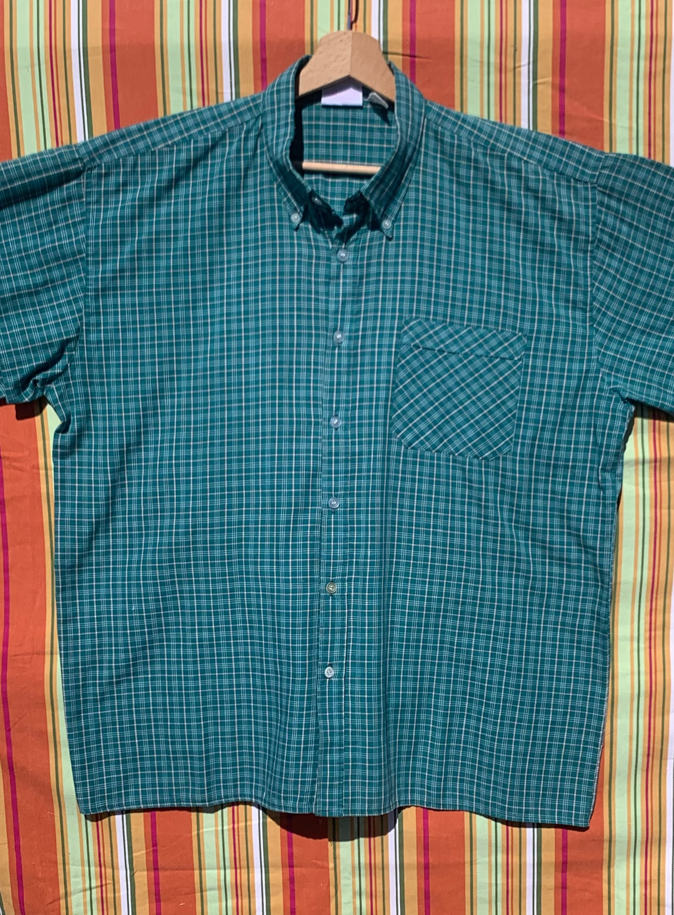Chemise Dino verte à manches courtes XL