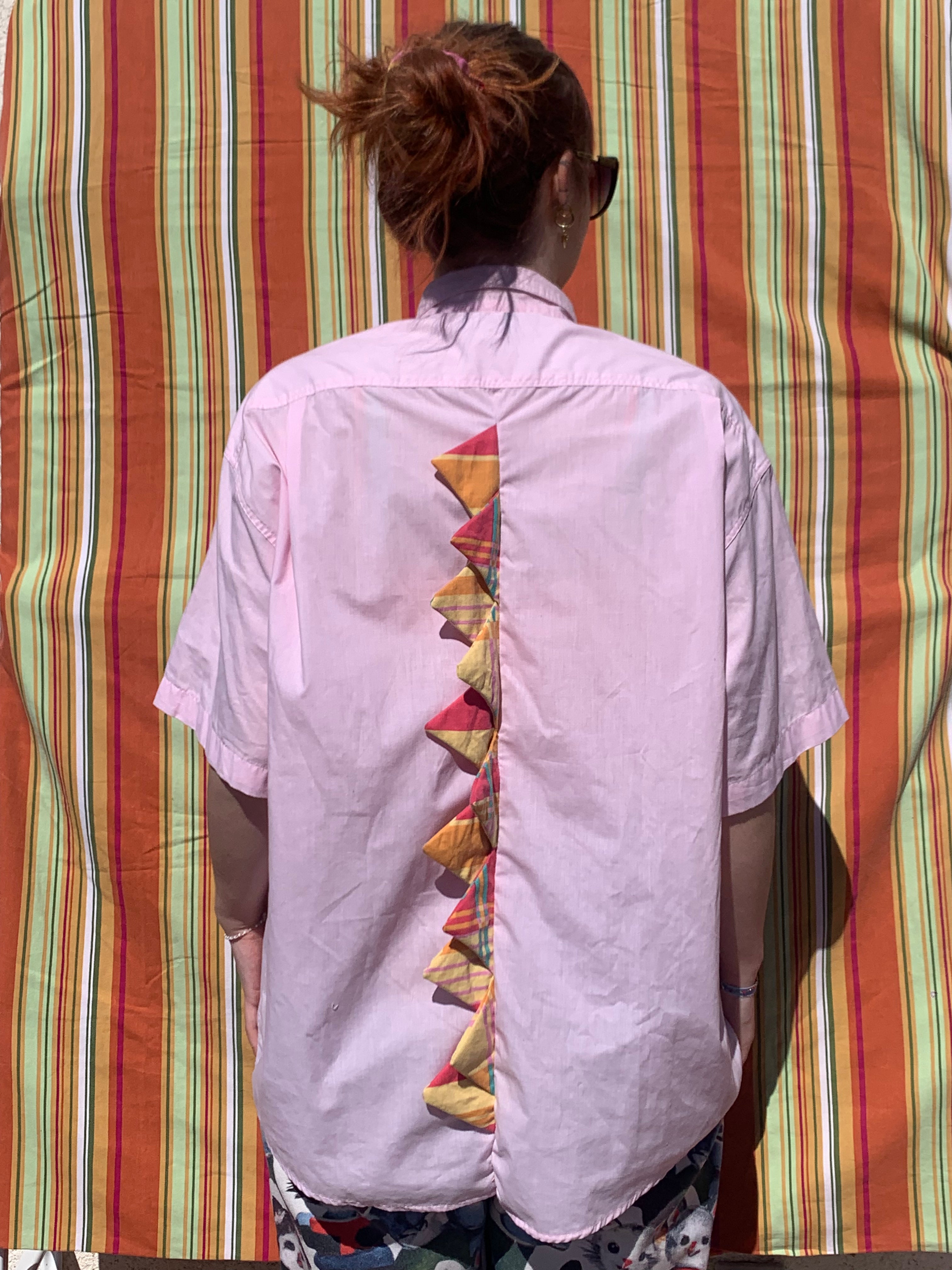 Chemise Dino rose à manches courtes L