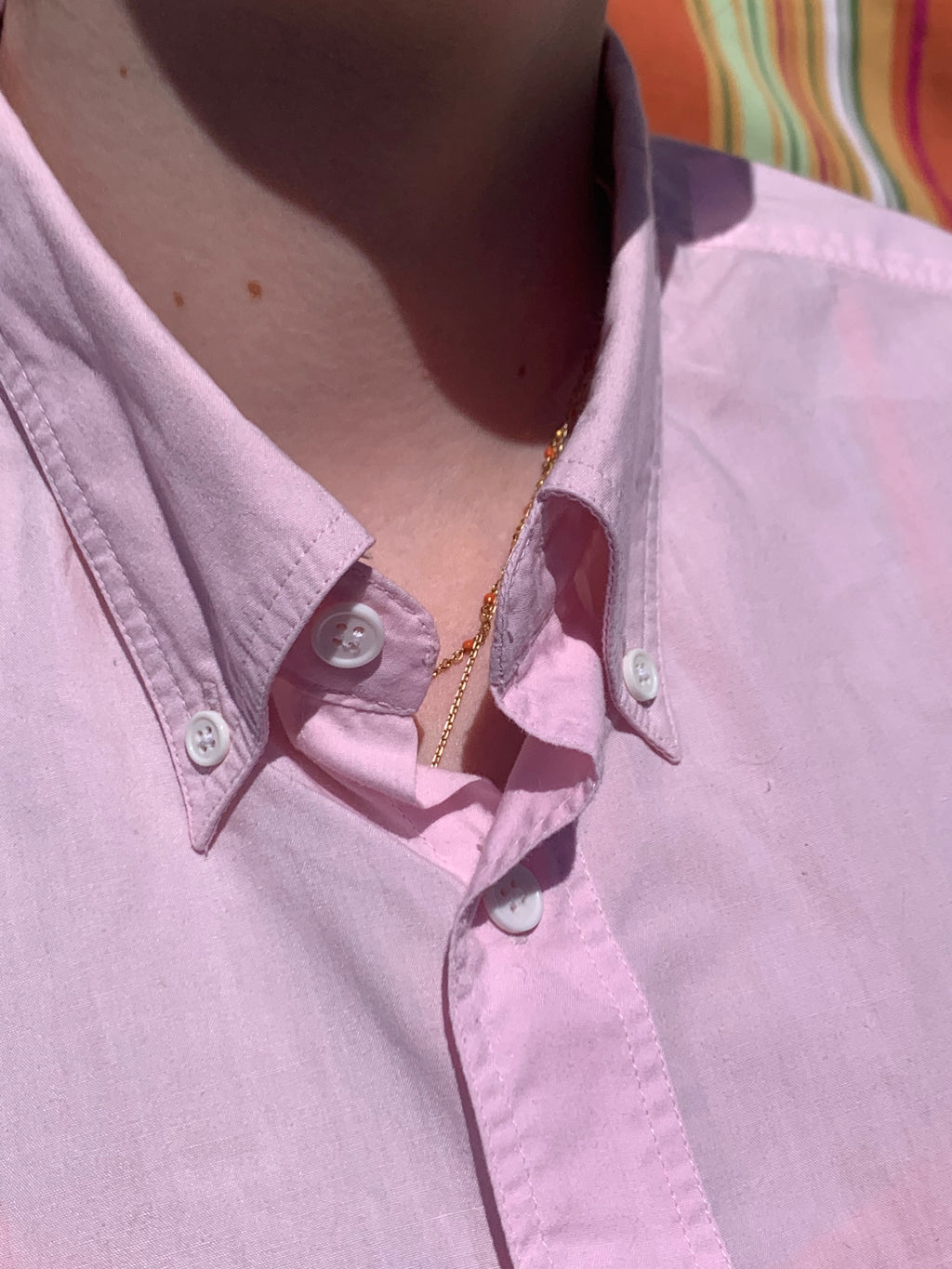 Chemise Dino rose à manches courtes L