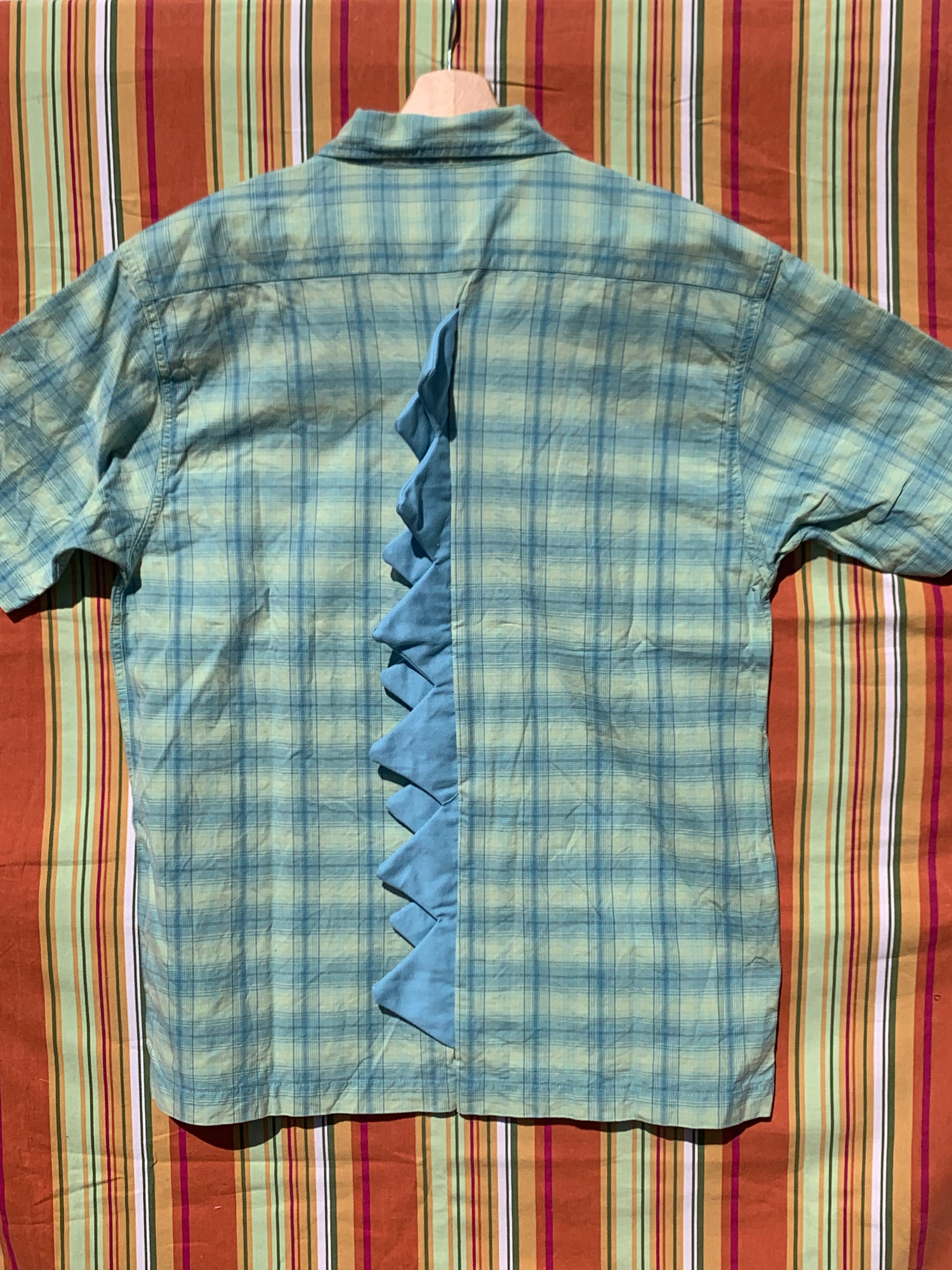 Chemise Dino verte à manches courtes L