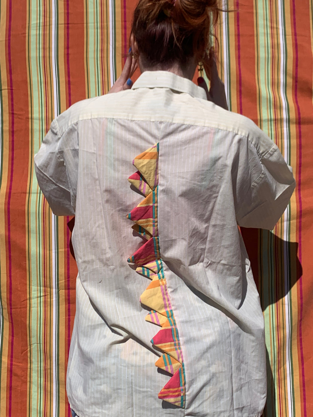 Chemise Dino jaune à manches courtes XL