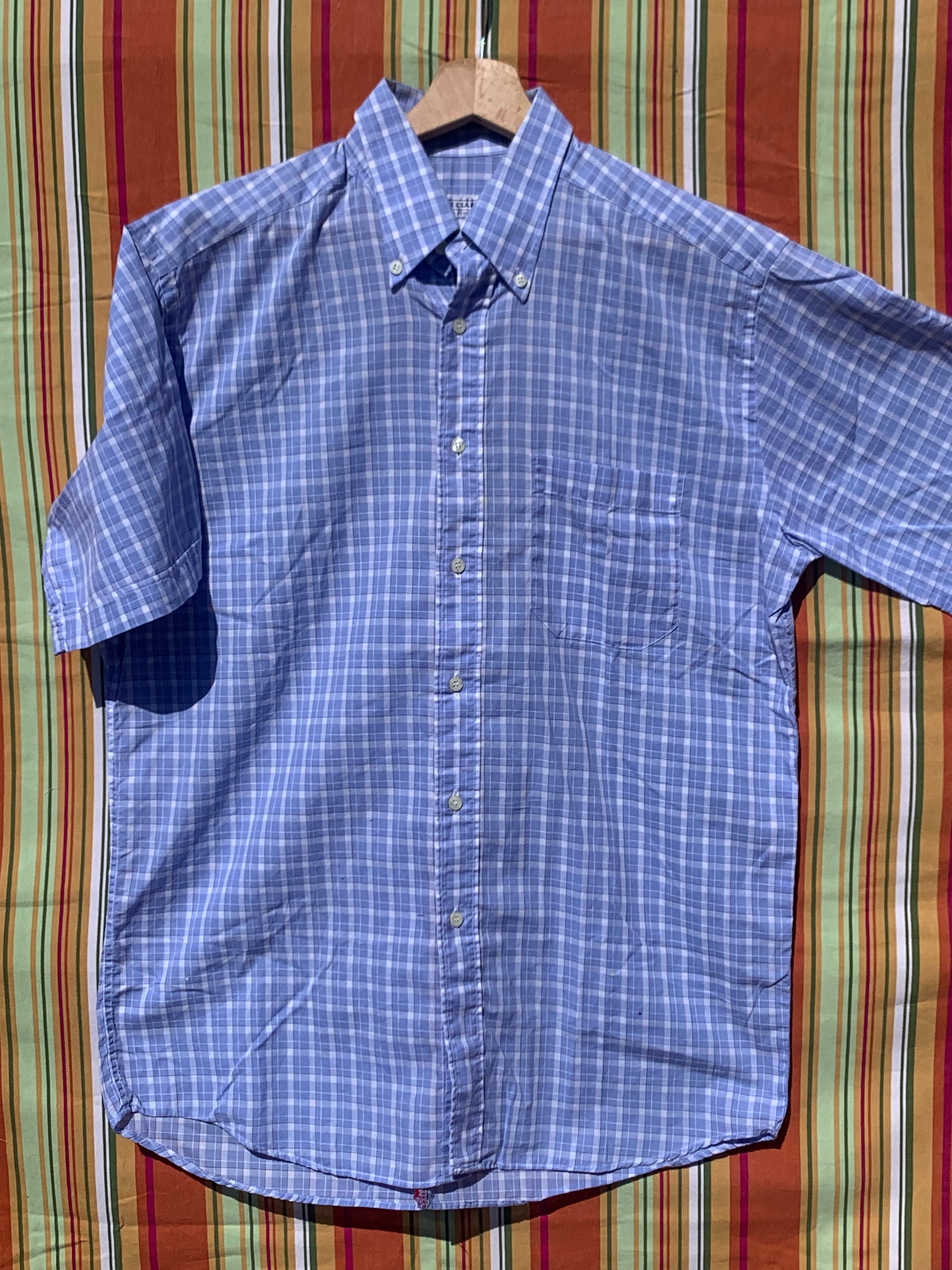 Chemise Dino bleue à manches courtes L