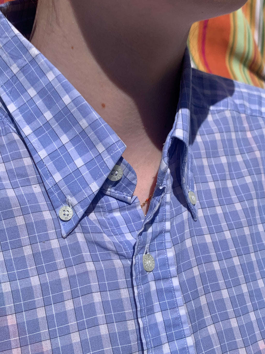 Chemise Dino bleue à manches courtes L