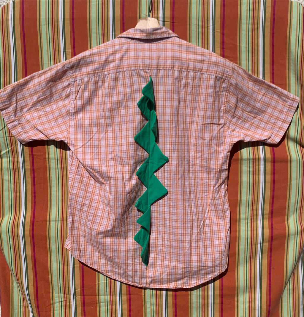 Chemise Dino orange à manches courtes L