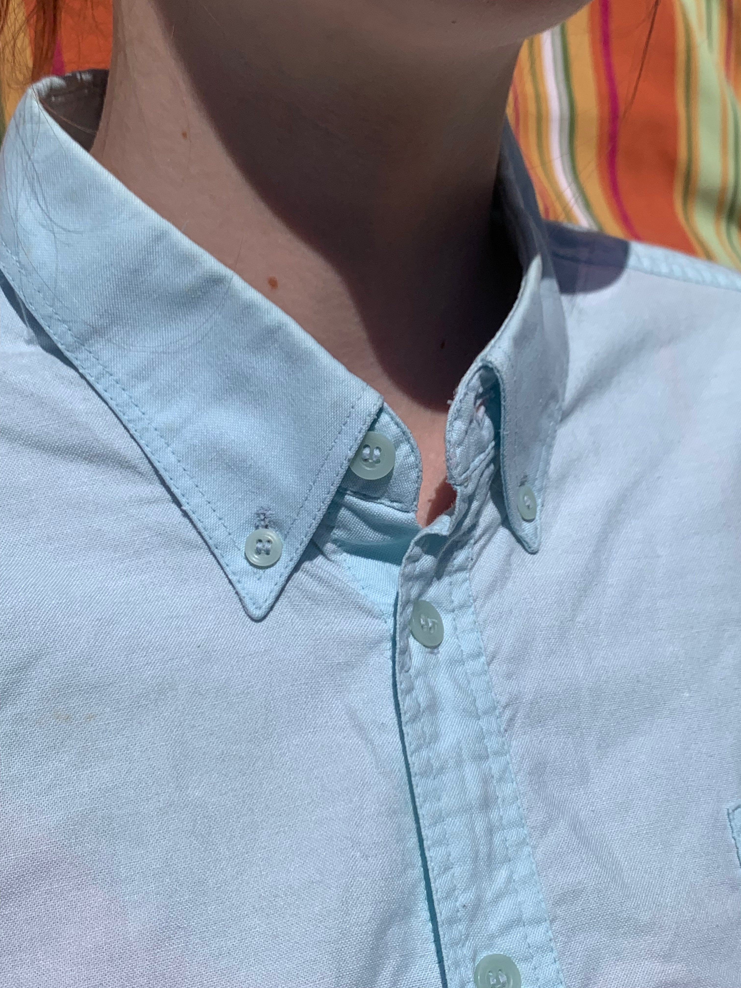 Chemise Dino bleue à manches courtes L