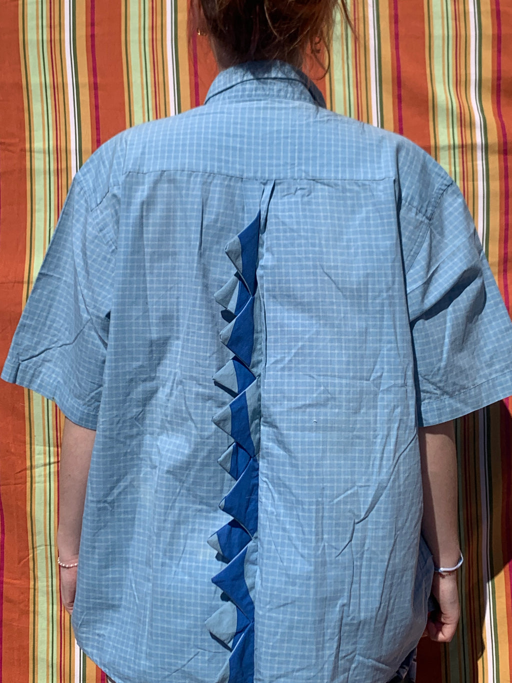 Chemise Dino bleue à manches courtes XL