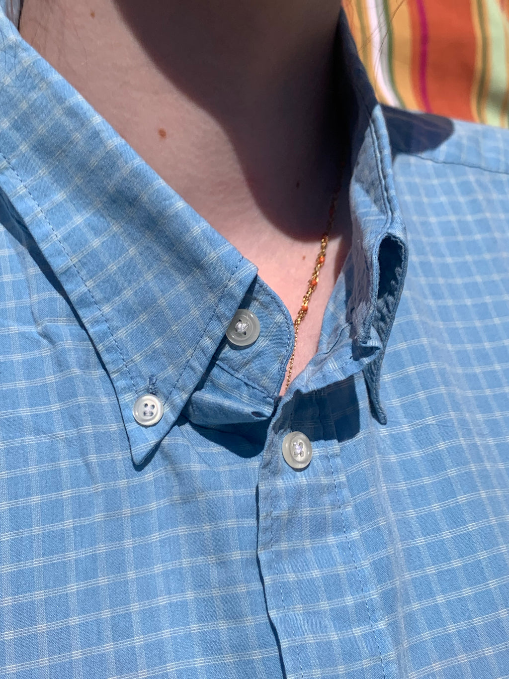 Chemise Dino bleue à manches courtes XL