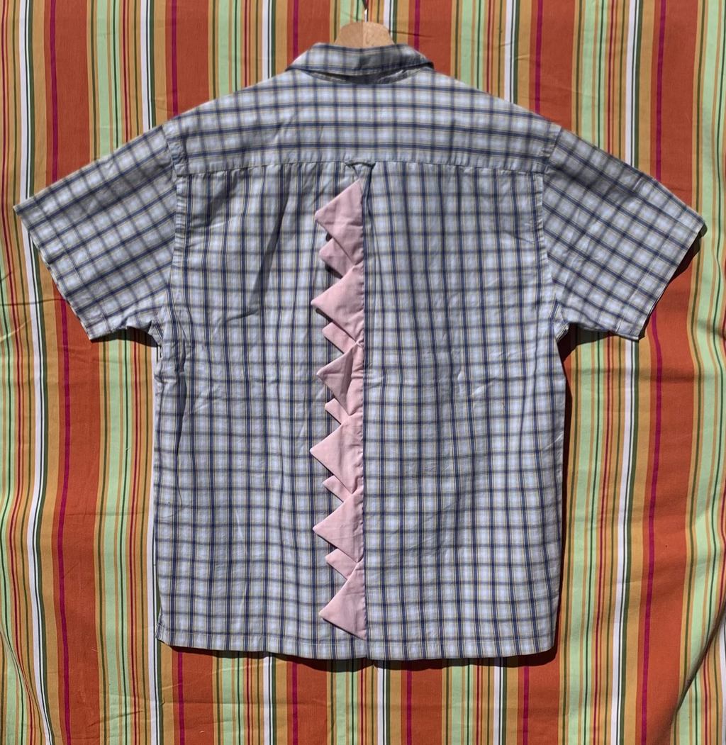 Chemise Dino bleue à manches courtes M