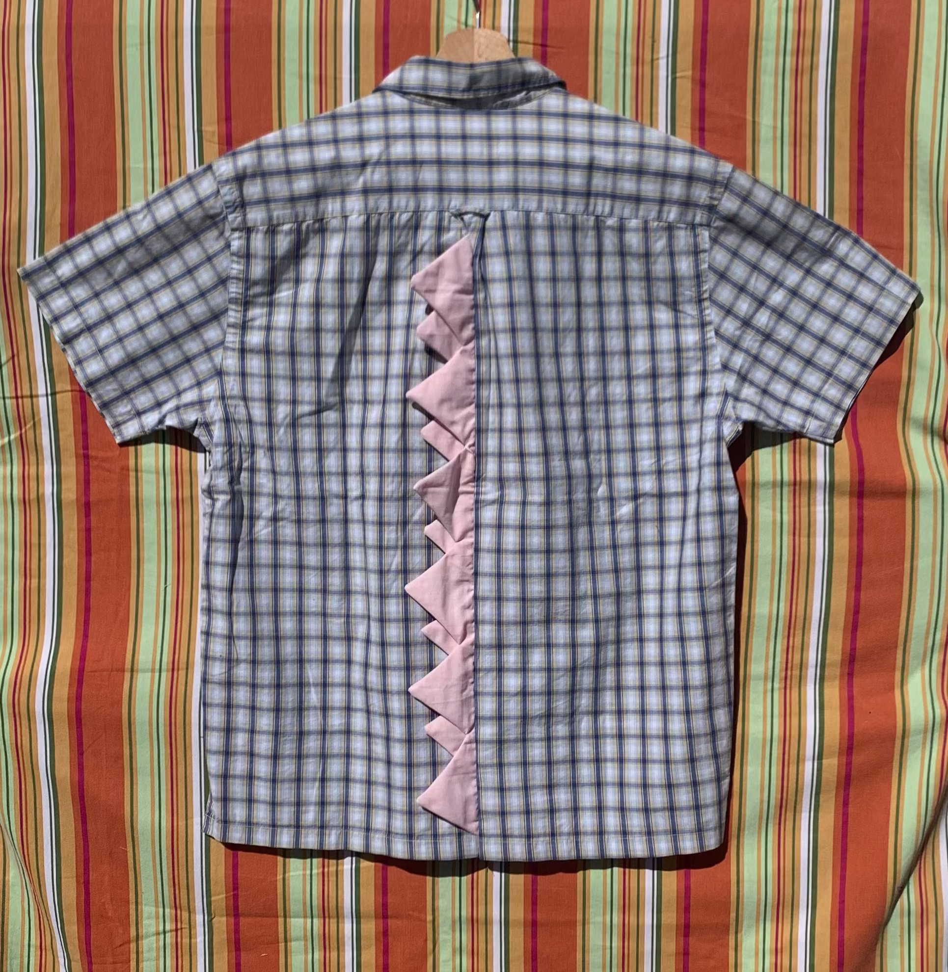 Chemise Dino bleue à manches courtes M