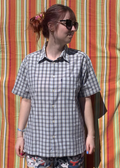 Chemise Dino bleue à manches courtes M