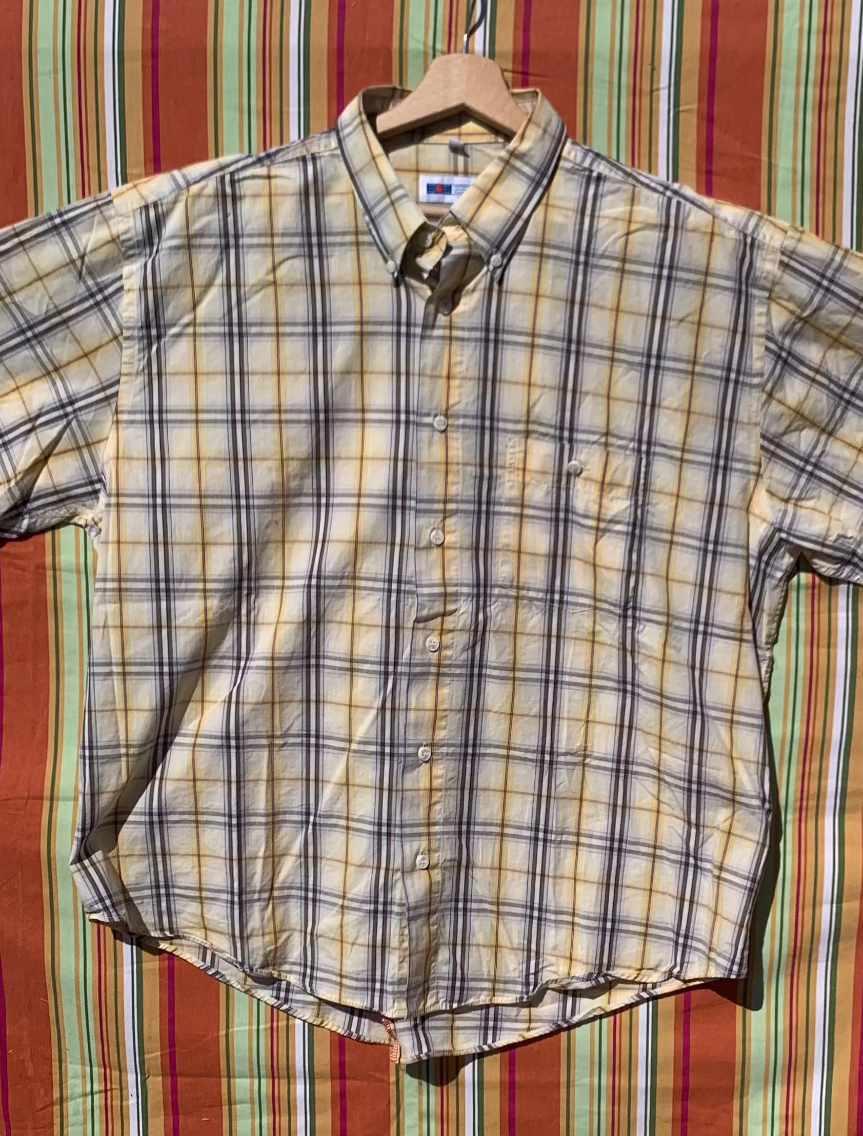 Chemise Dino jaune à manches courtes XL