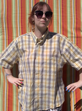 Chemise Dino jaune à manches courtes XL