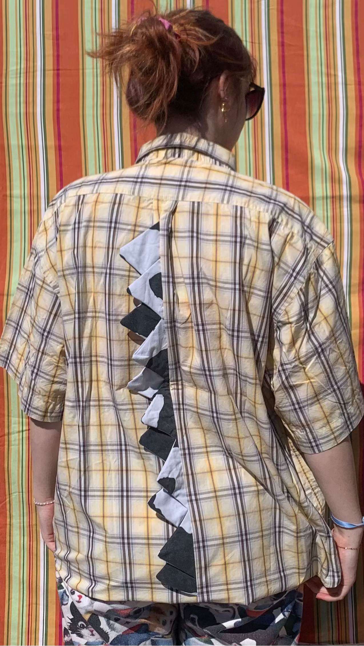 Chemise Dino jaune à manches courtes XL