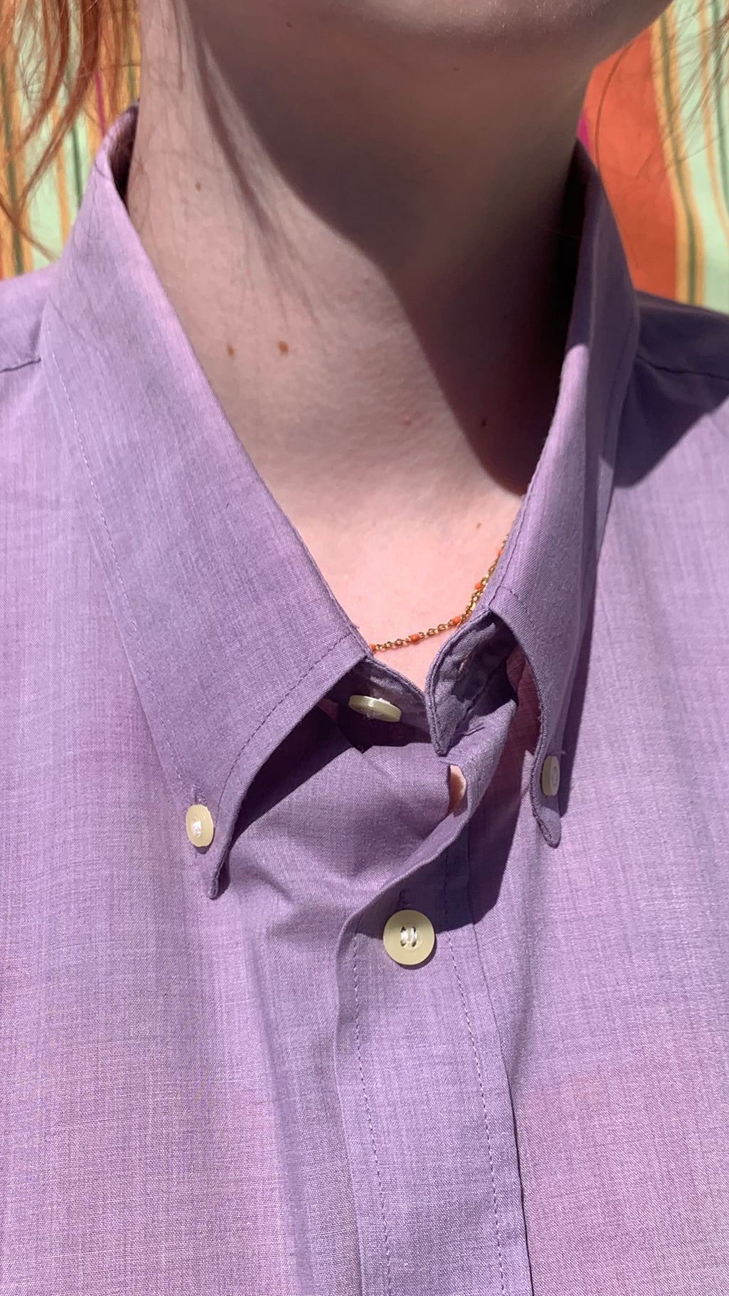 Chemise Dino lila à manches courtes XXL