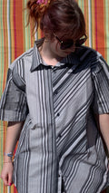 Chemise Dino noir et grise à manches courtes M