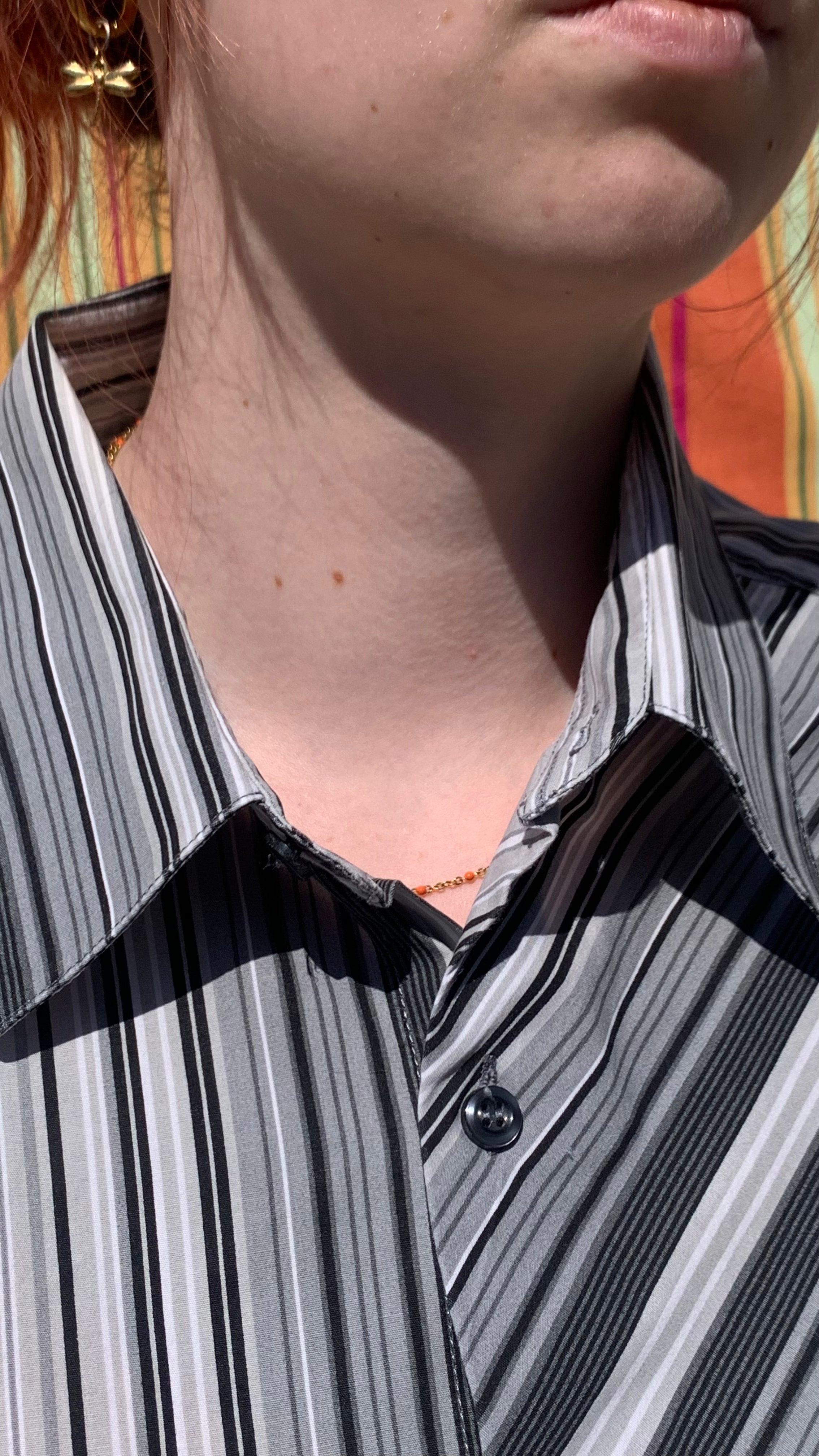 Chemise Dino noir et grise à manches courtes M