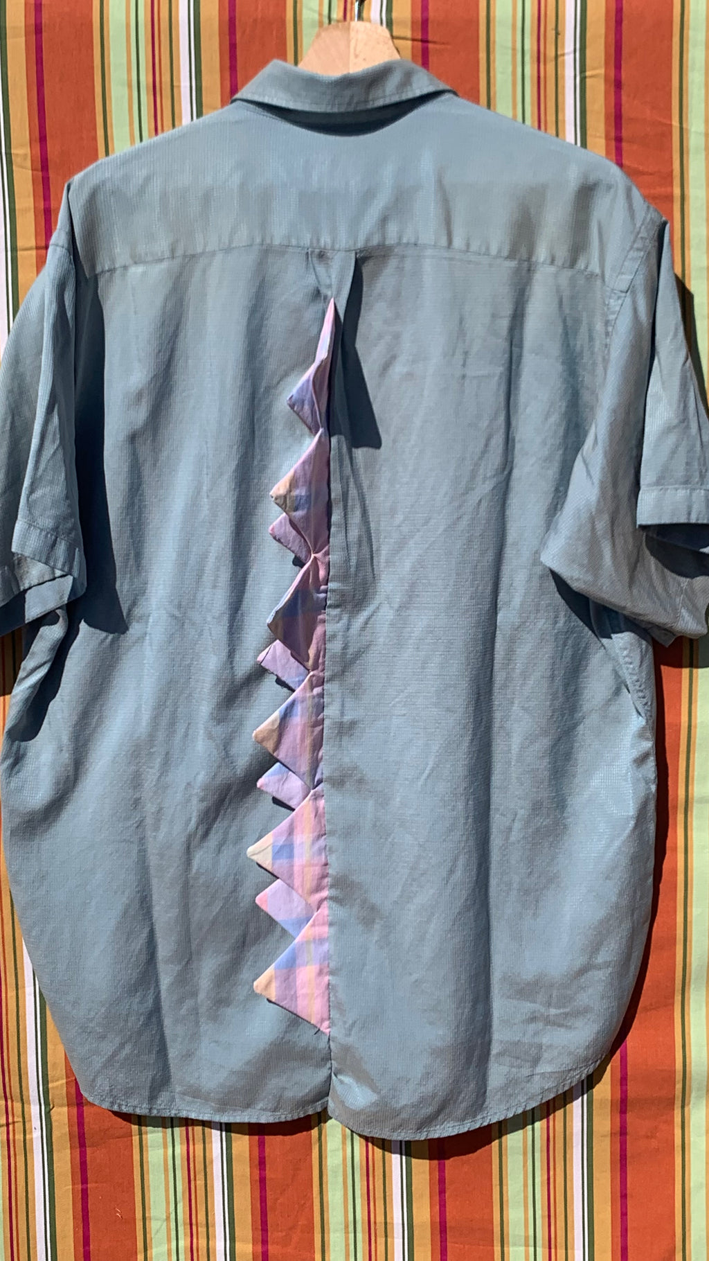 Chemise Dino bleue à manches courtes L